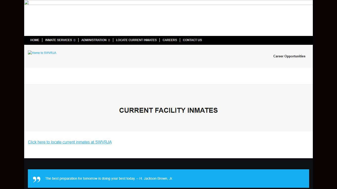 CURRENT FACILITY INMATES – Home to SWVRJA